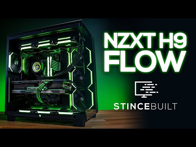 NZXT H9 FLOW Custom PC Build with 13900k + MSi Suprim X 4090