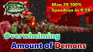 Speed of Doom MAP 28 "Twilight Massacre" 100% (UV-Max) Speedrun in 9:39 [Doom]