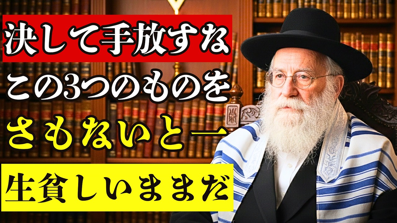 【億万長者のラビ】ラビが警告する「絶対に手放してはいけない3つのもの」｜知らないと一生お金に困る