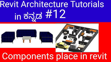 Components in Revit / Revit Architecture Beginners Tutorials in kannada