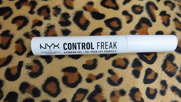 NYX CONTROL FREAK EYEBROW GEL REVIEW!