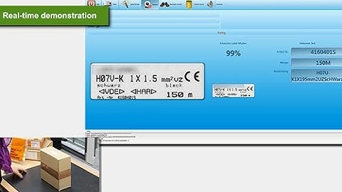 Incoming Goods Dept - Reading Labels with MVTec HALCON