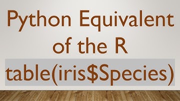 Python Equivalent of the R table(iris$Species)