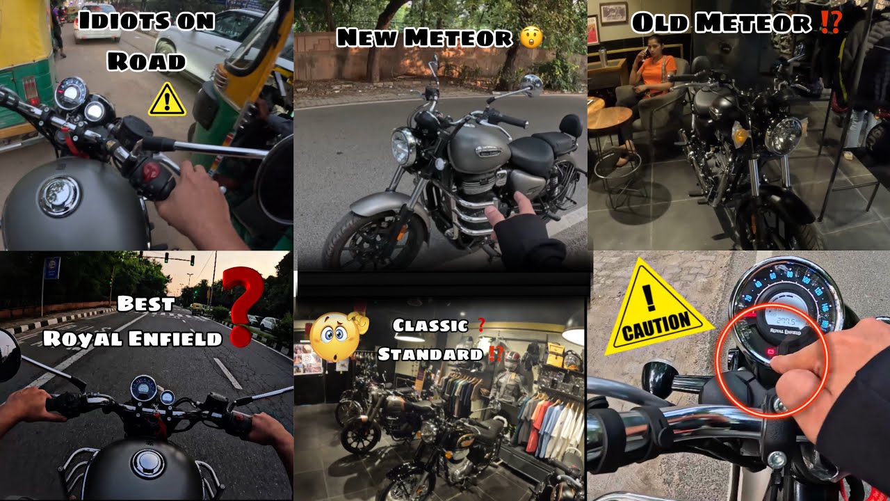 Meteor Ride Royal Enfield Meteor Ride Review + Funny Road Idiots | Classic vs ...