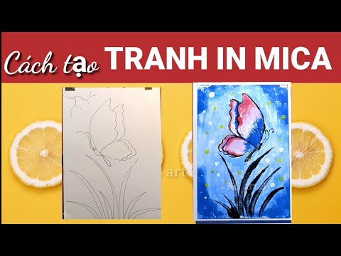 Sắc màu của tranh in | Cách tạo tranh in từ Mica - tranh hoa hướng dương | Prints from mica | KCart3