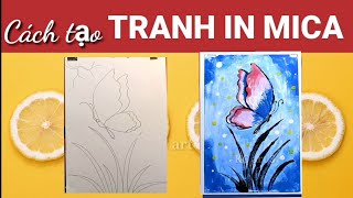 Sắc màu của tranh in | Cách tạo tranh in từ Mica - tranh hoa hướng dương | Prints from mica | KCart3