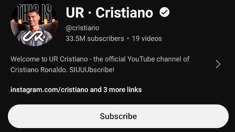 Cristiano Ronaldo launches YouTube channel breaks record with 33 million subscribers in one-half day