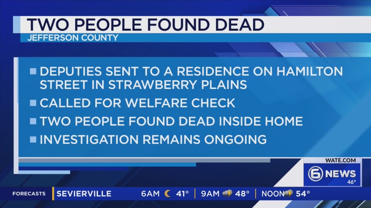 Two found dead during welfare check in Jefferson County - YouTube