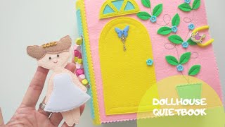 Кукольный домик из фетра. Развивающая книжка. Dollhouse. Quietbook