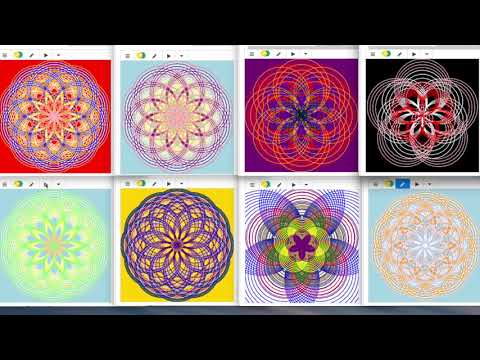 Python : "Drawing Patterns"　パイソンで「花を描く」