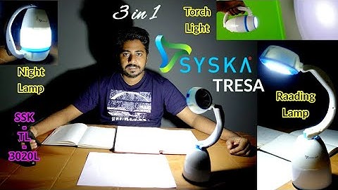 Syska Tresa | Syska LED Portable Rechargeable Table Lamp | SYSKA SSK-TL-3020L