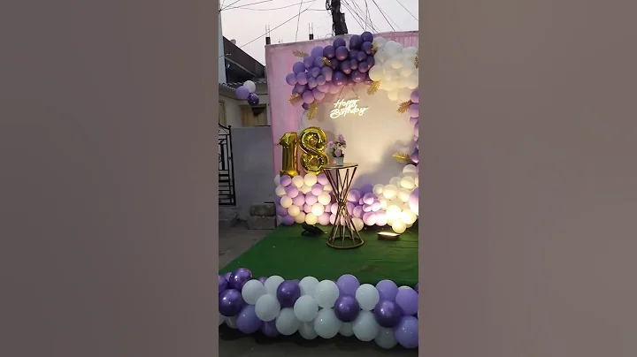 18th birthday party #event #eventdecoration #balloon #eventdecorator #namingceremonydecor