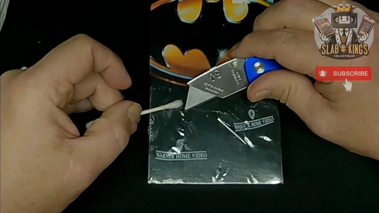 This 1st Release 1989 Batman VHS is Wrapped In Box Tape,  Let's Remove it!