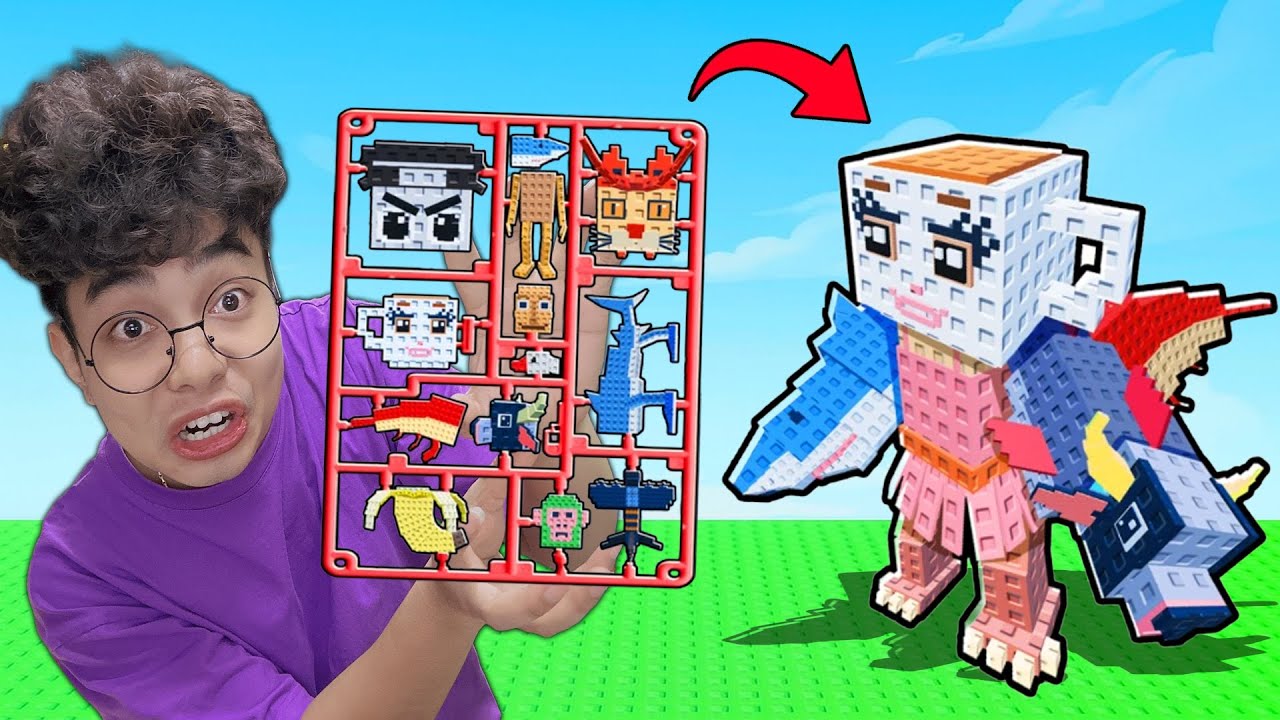 Mình Lắp Ráp Các Bộ Phận Khác Nhau Để Hợp Thể 1 Quái Vật Brainrot