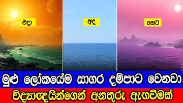 මුළු ලෝකයේම සාගර දම්පාට වෙනවා. Earth