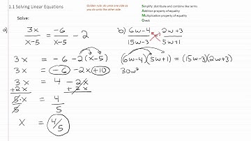 Algebra Videos: Solving Linear Equations p3