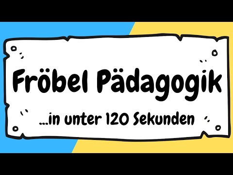 Video: Warum hat Fröbel einen Kindergarten gegründet?
