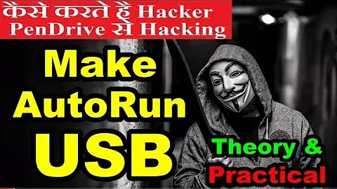 How to make Autorun usb heacker pendrive in laptop in hindi?