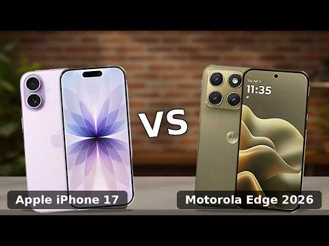 Apple iPhone 17 vs Motorola Edge 2026 comparison video thumbnail