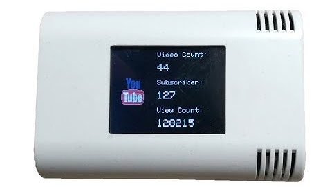 Social media counter tracker based on ESP8266