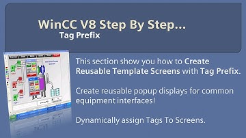 WinCC v8.0 Step By Step 15: WinCC Tag Prefix example with Pop Up screens 🏭👨‍🔧🛠 #winccguru