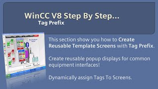 WinCC v8.0 Step By Step 15: WinCC Tag Prefix example with Pop Up screens 🏭👨‍🔧🛠 #winccguru