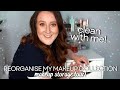 Reorganising my makeup collection  make up storage tour organise  clean with me ikea drawers