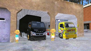 Upin dan Ipin Jemput Truk Oleng Selesai Pasang Telolet Baru 🥳🥶 ELTIVISION