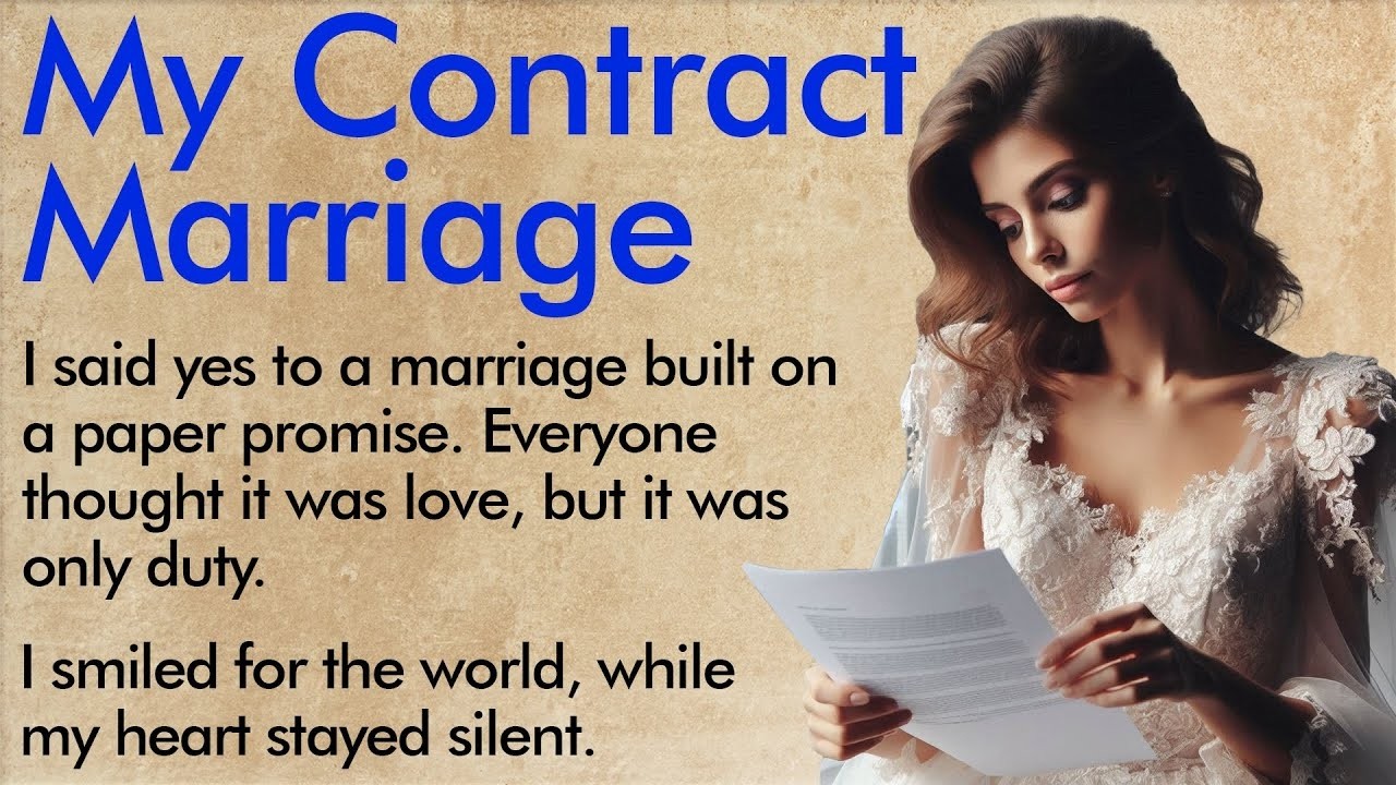 My Contract Marriage ✅ Emotional English Story A1–A2 Level ✅