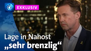 Botschafter Seibert In Israel Nur Militärisch Ist Frieden Nicht Herzustellen