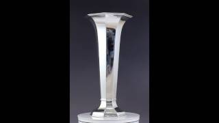c1910s-1930s Impressive Reed & Barton Sterling Silver Octagonal Floral Vase 53444