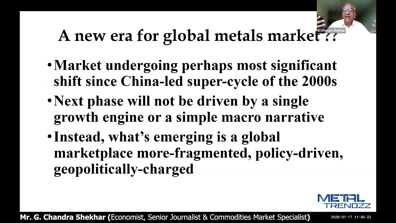 Mr. G. Chandra Shekhar - Industrial Metals Review 2025 & Outlook for H1 2026 - Copper in Focus