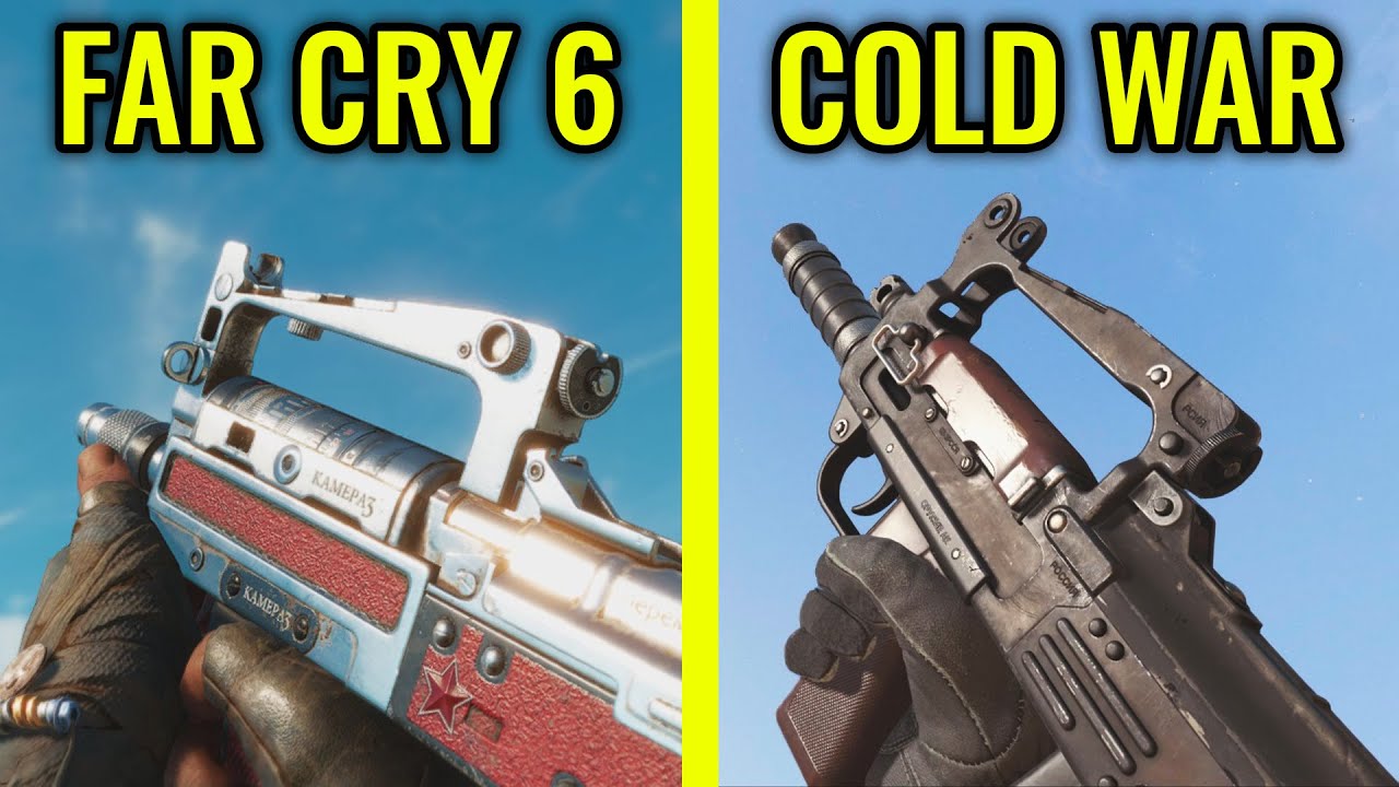 Far Cry 6 vs COD Black Ops Cold War Weapons Comparison YouTube