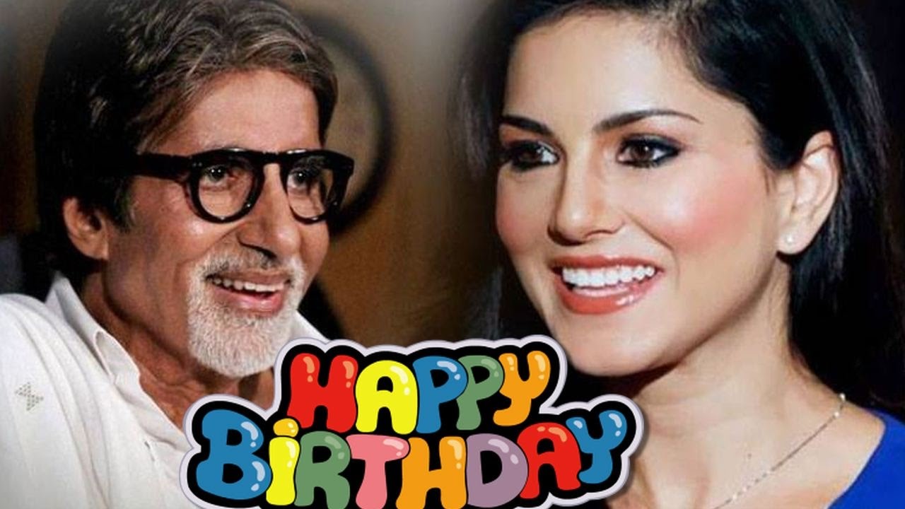 1280px x 720px - Ex-Porn Star Sunny Leone Wishes Amitabh Bachchan Happy Birthday | Bollywood  Wishes BigB Happy bday