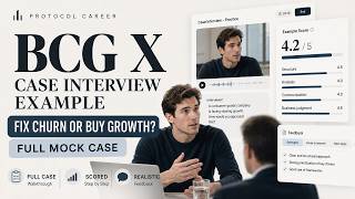 BCG X Case Interview Example: Fix Churn or Buy Growth Full Mock Case