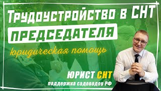 Трудоустройство Председателя в СНТ. Как правильно оформлять Председателя СНТ по трудовому договору