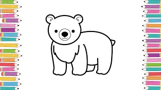 Bear Coloring Pages for Kids | Educational & Entertaining Videos
