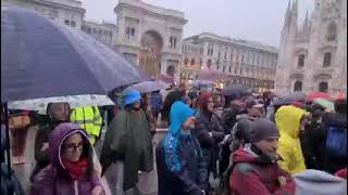 По Всей Италии  Проходят Протесты Против Принудительной Вакцинации (Милан)