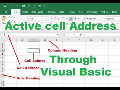  New Active Cell Address in Excel Through Visual Basic