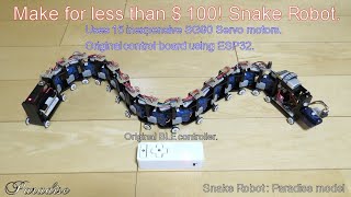 Snake robot made with cheap parts!