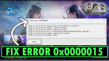 Hoe u fout 0x0000015 in AION 2 kunt oplossen | Herstel het probleem dat het AION 2-spel niet star...