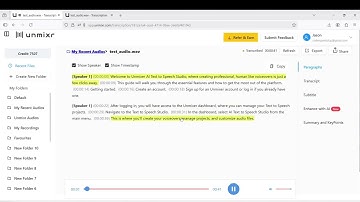 How to Transcribe Audio Using Unmixr Transcription Studio | Full Tutorial