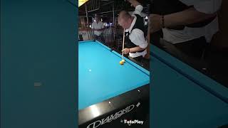 Pool Trickshotstrange Angle Kiss Shot Masse 8-Ball In Corner Pocket