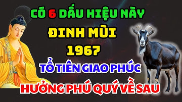 Đức Phật Chỉ Rõ 6 Dấu Hiệu Đinh Mùi 1967 Là Người Được Tổ Tiên Giao Phúc, Gánh Nghiệp Cả Dòng Họ