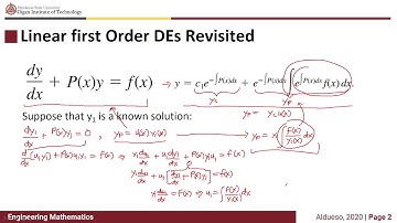 ENS181 - Engineering Mathematics: Variation of Parameters Part I