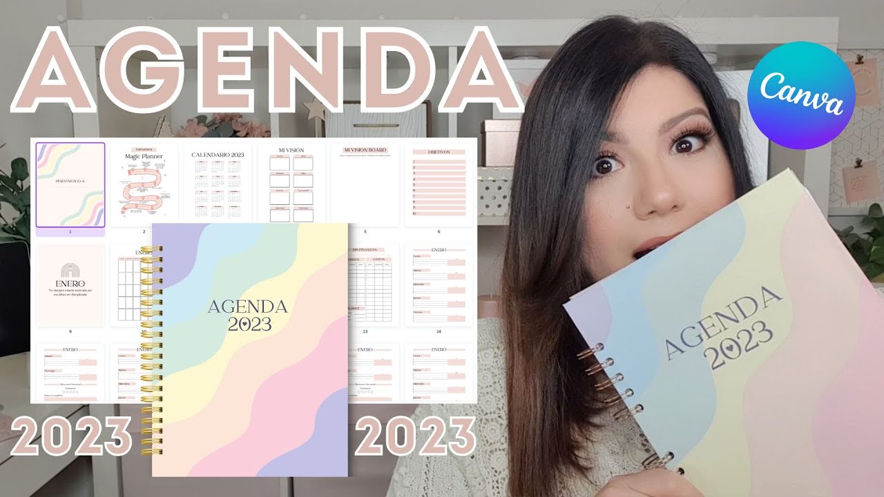 DISEÑA tu propia AGENDA EN CANVA 2023 