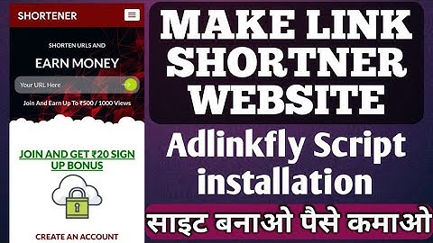 How to make Link Shortener website || How to install Adlinkfly Script | Adlinkfly Script download