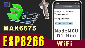 MAX6675 Thermokoppeltemperatuur via WiFi met ESP8266 NodeMCU D1 Mini