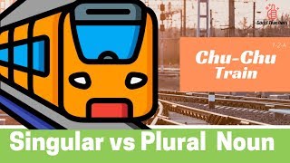 [English Grammar Game] Chu Chu Train _ Singular vs Plural Noun