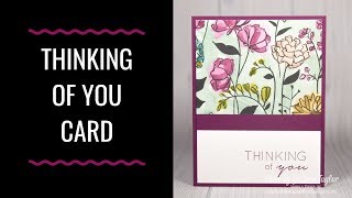 Easy Thinking of You Card with Pretty Paper